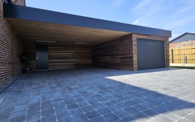 Carport double avec garage à Carvin