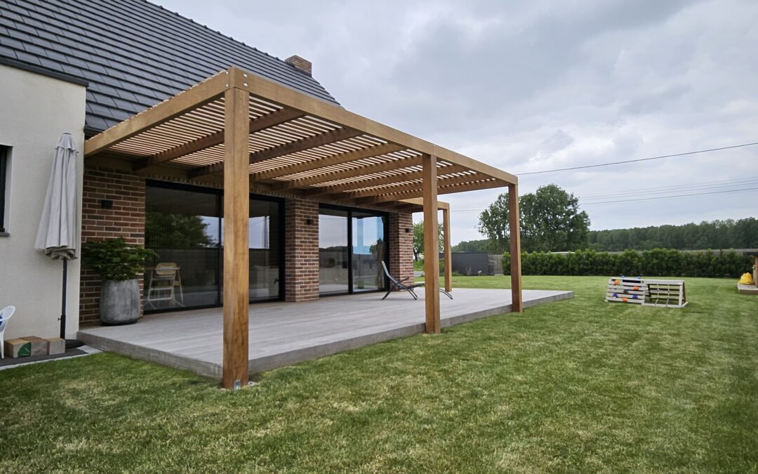 Pergola en bois exotique
