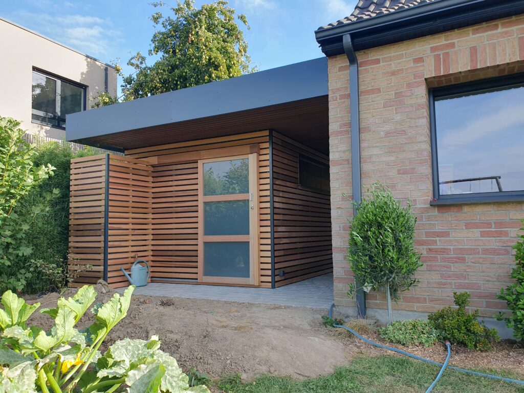 Carport bois Aluminium sur Templeuve