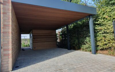 Carport bois Aluminium sur Templeuve