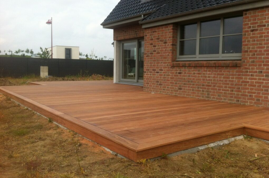 Terrasse bois à Mérignies-Lille :