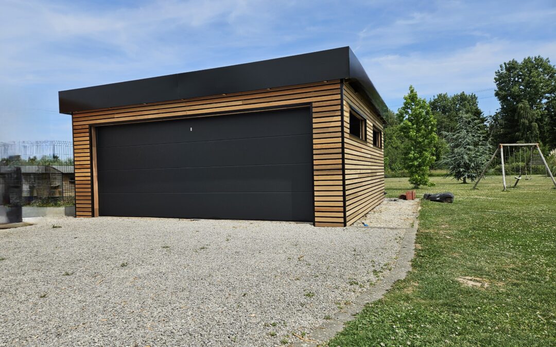 Double garage ossature bois