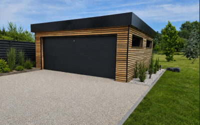 Double garage ossature bois